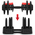 Revolock V2 80kg Pair Set Adjustable Steel Dumbbell Barbell All-in-One with Stand