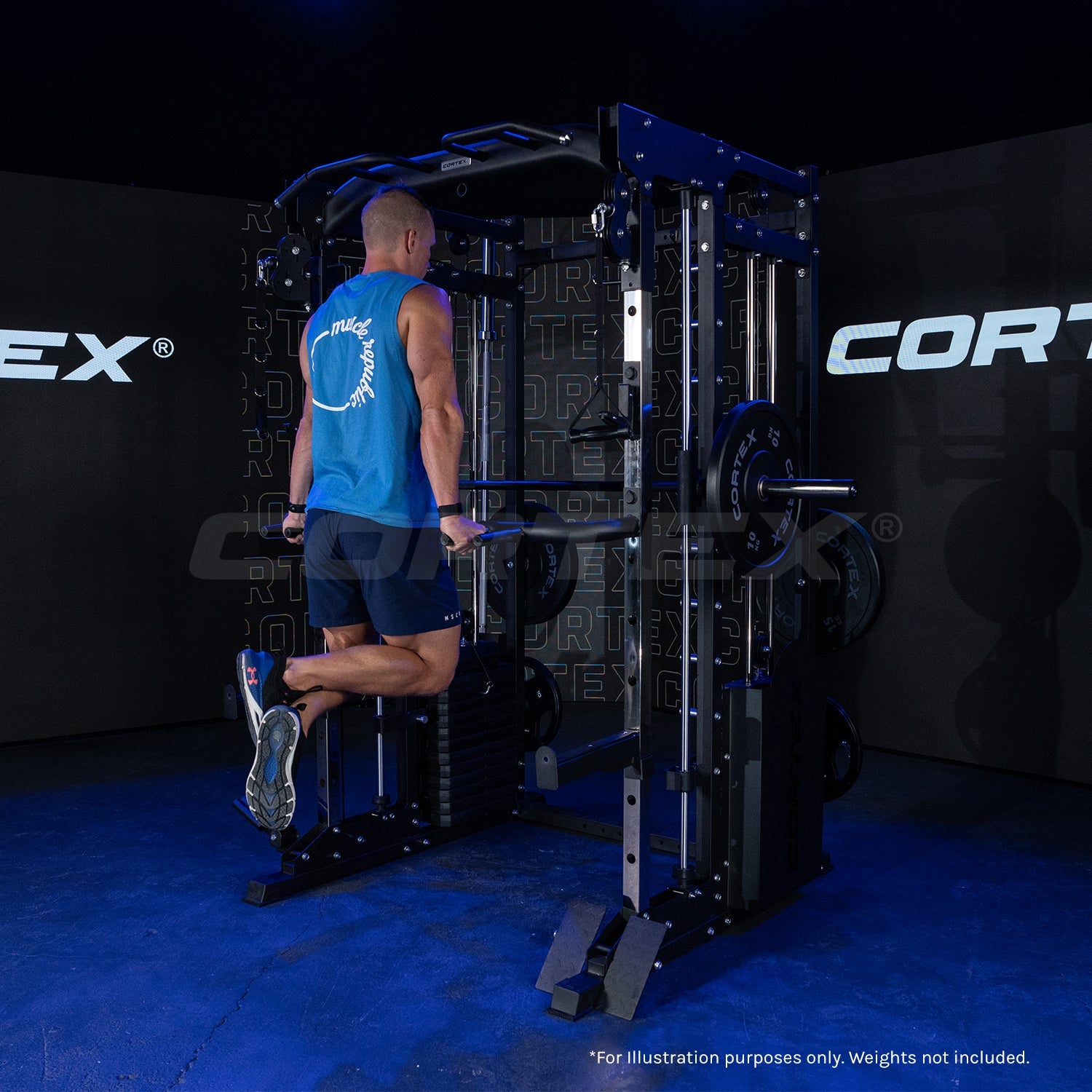 CORTEX SM25 Multi Gym Dual Stack Functional Trainer, Smith Machine, Half Rack