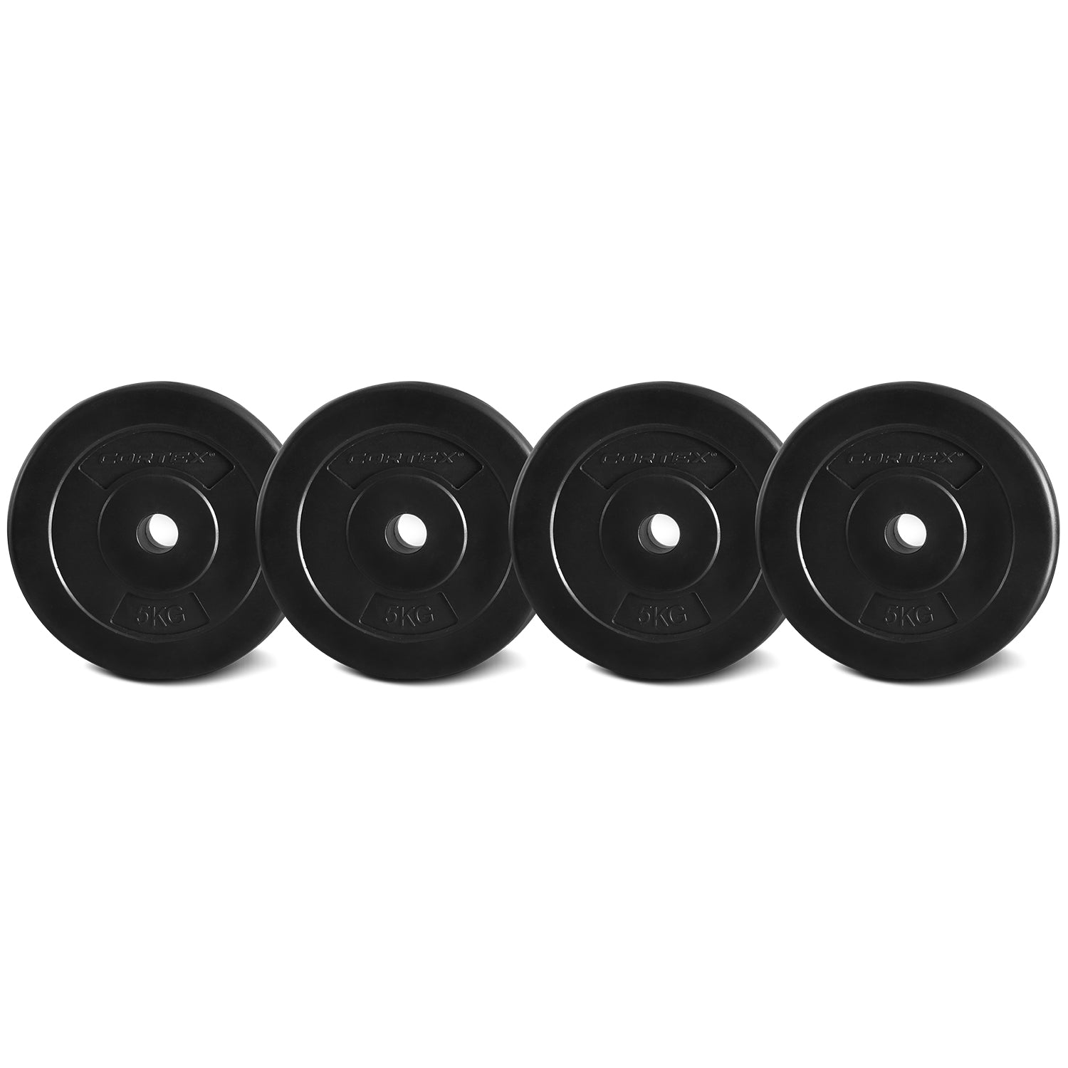 CORTEX 5kg EnduraShell Standard Weight Plates 25mm Set of 4