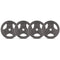 CORTEX 5kg Tri-Grip Standard Plates 25mm Set of 4
