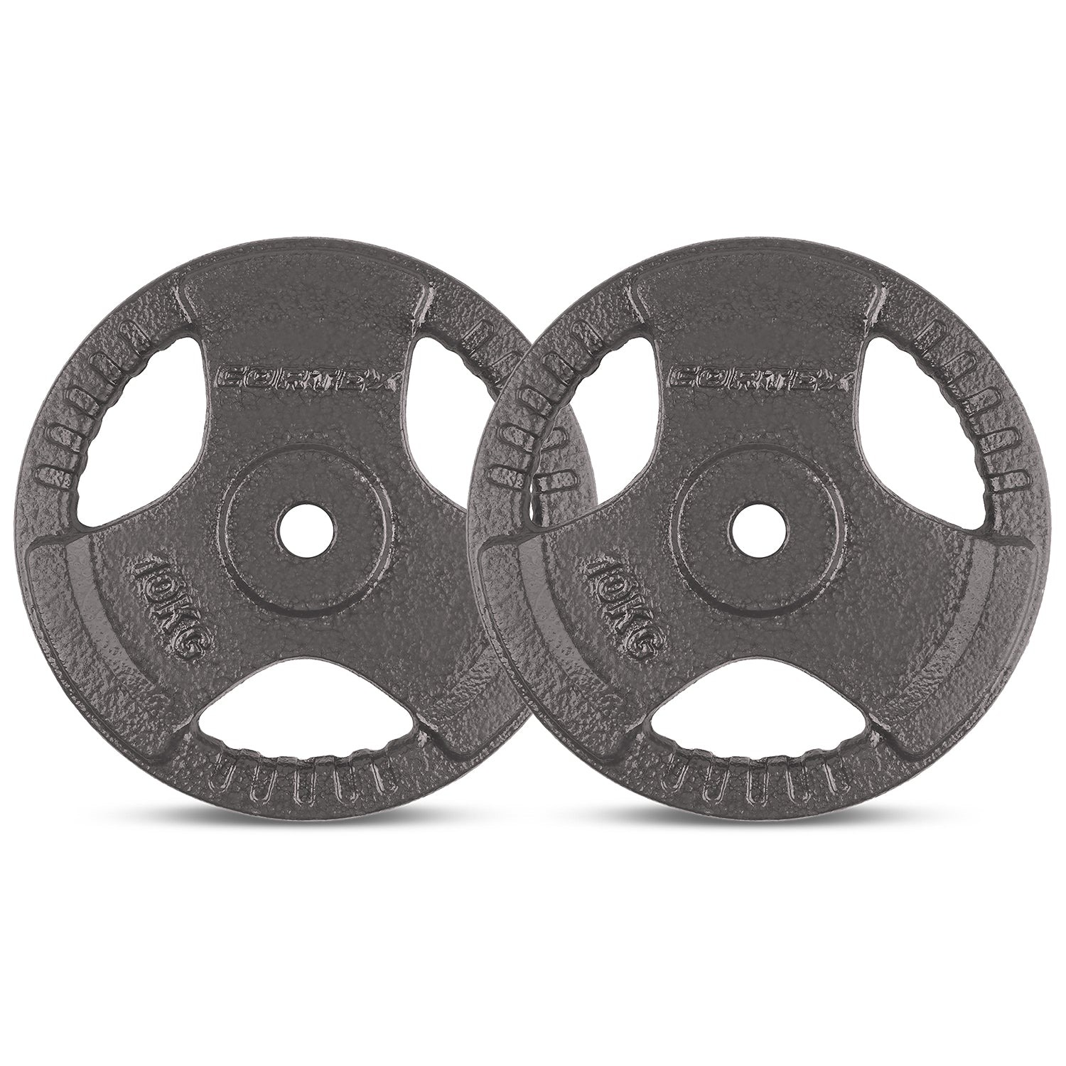 CORTEX 10kg Tri-Grip Standard Plates 25mm Pair