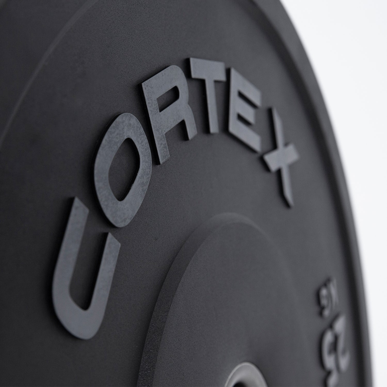 CORTEX 25kg Black Series V2 50mm Rubber Olympic Bumper Plate Pair