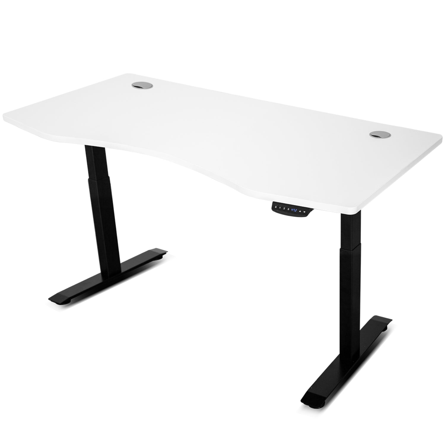 ErgoDesk AUTO Series Automatic Standing Desk 150cm in White & Black