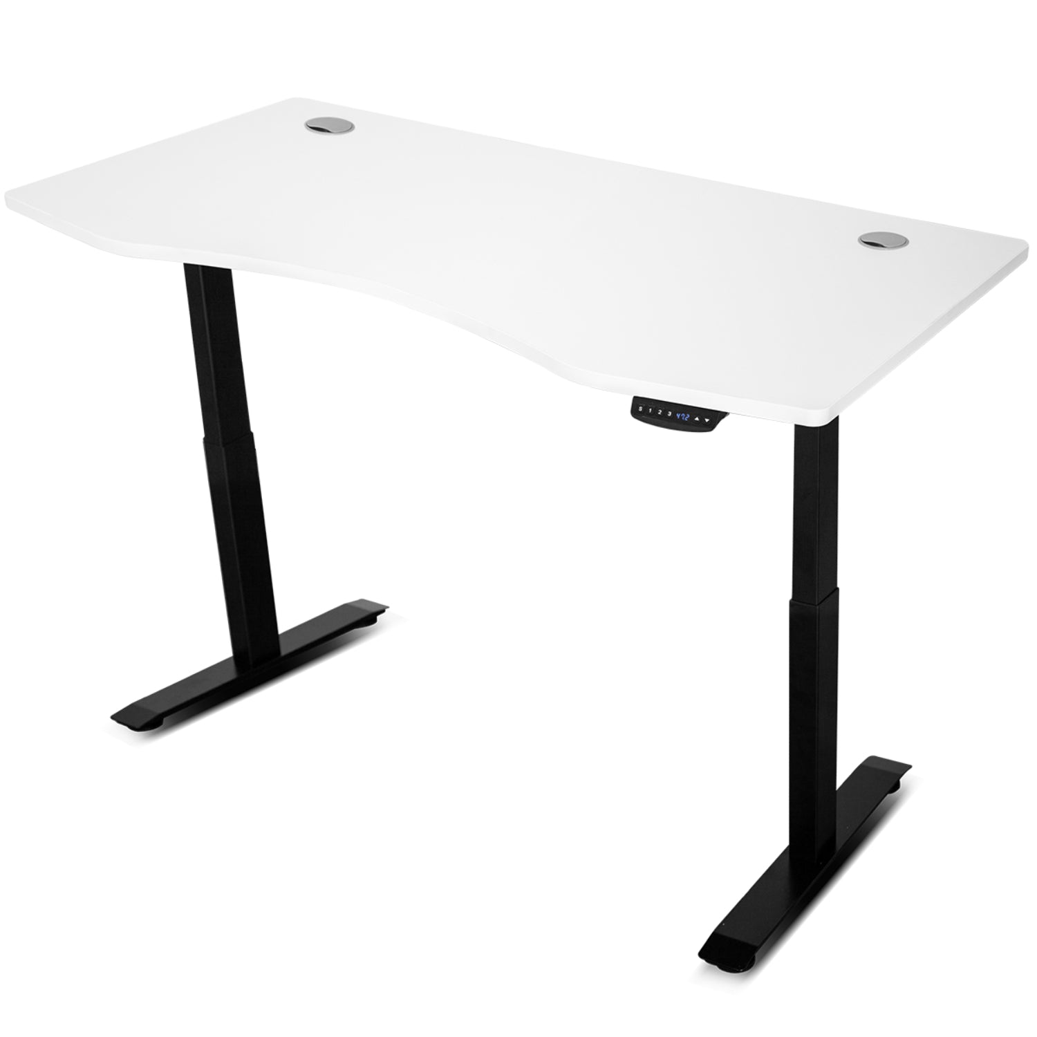 ErgoDesk AUTO Series Automatic Standing Desk 150cm in White & Black