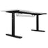ErgoDesk Automatic Standing Desk 1500mm White + Cable Management Tray