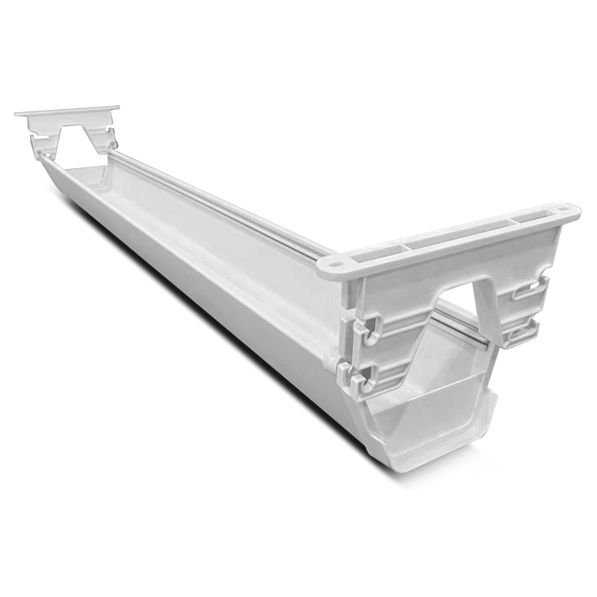 ErgoDesk Automatic Standing Desk 1500mm White + Cable Management Tray