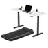 Lifespan Fitness V-FOLD Treadmill with ErgoDesk Automatic Standing Desk 1800mm in White/Black