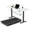 LSG Pacer M5 with Dual Motor Automatic Standing Desk 180cm in White/Black and Cable Management