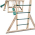 Kingston Cubby House Swing Set with 2.2m Green Slide