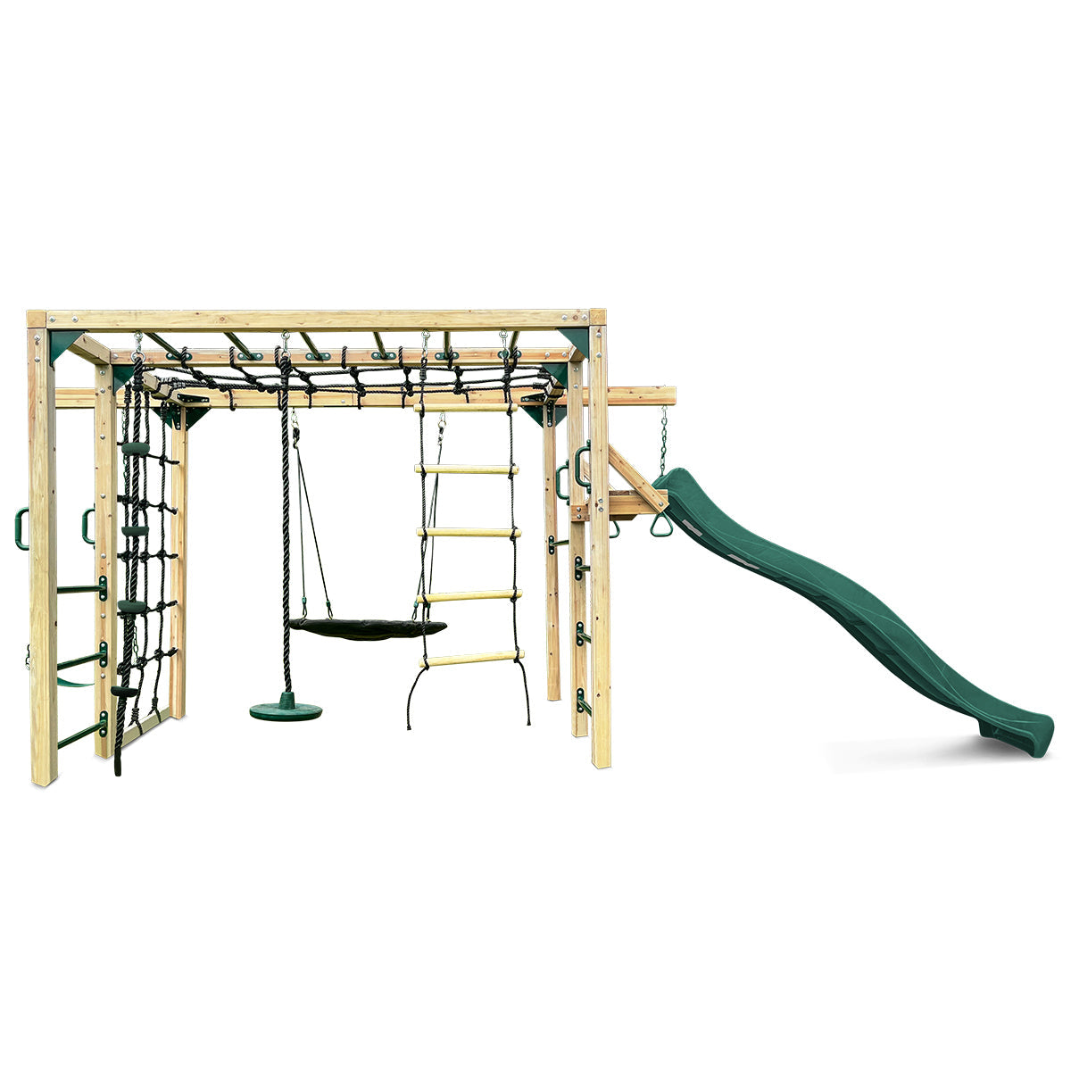 Orangutan Climbing Cube Jungle Gym Play Centre + Green Slide