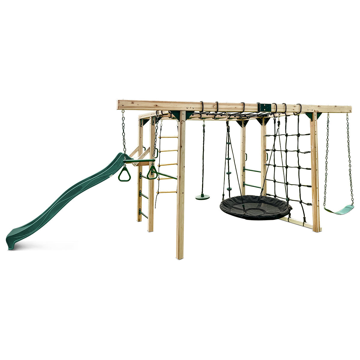 Orangutan Climbing Cube Jungle Gym Play Centre + Green Slide