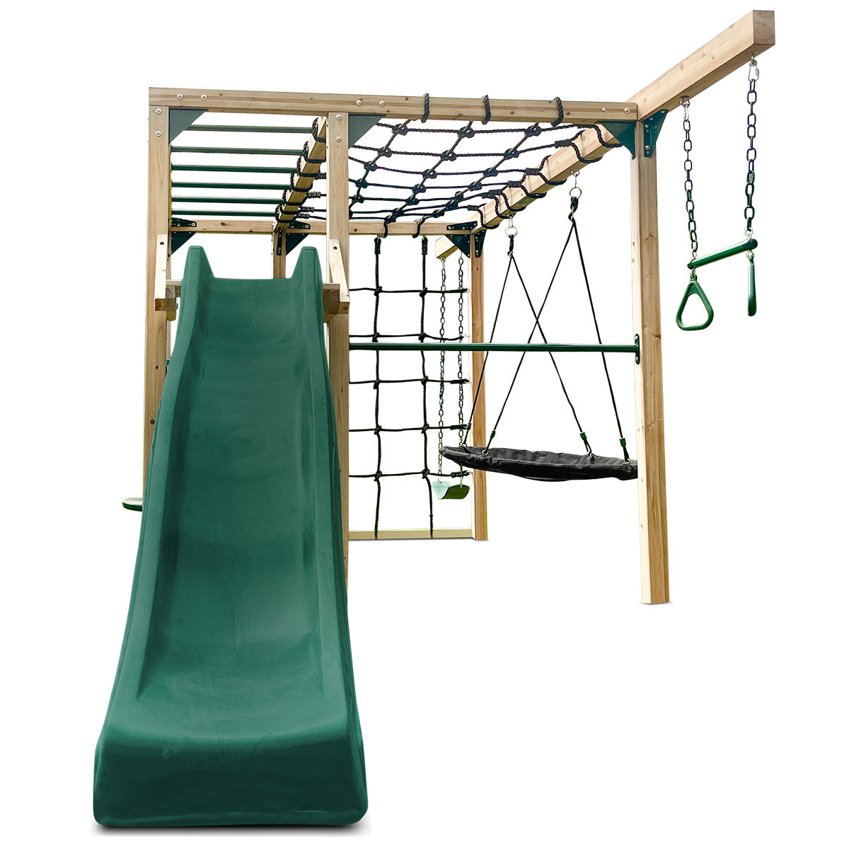 Orangutan Climbing Cube Jungle Gym Play Centre + Green Slide