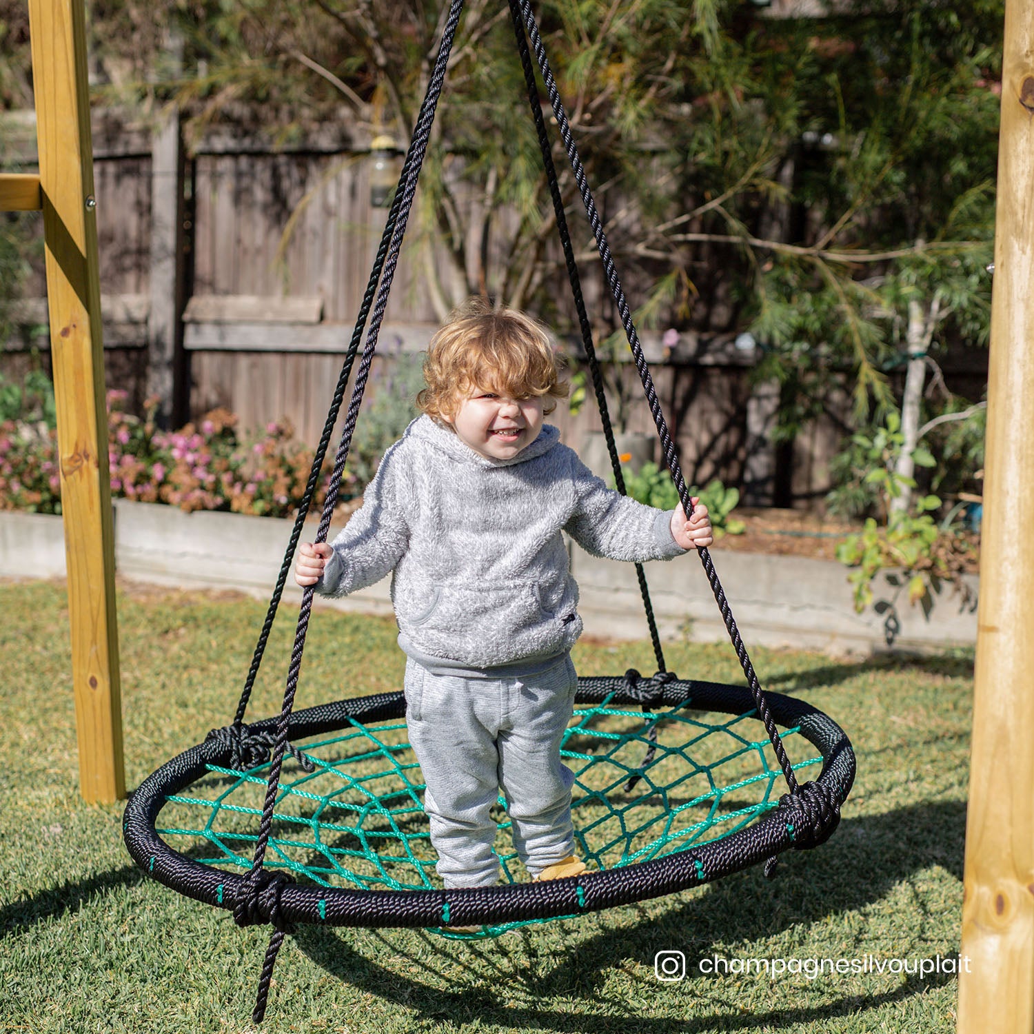 Oakley Swing Set with 1m Spidey Web Swing