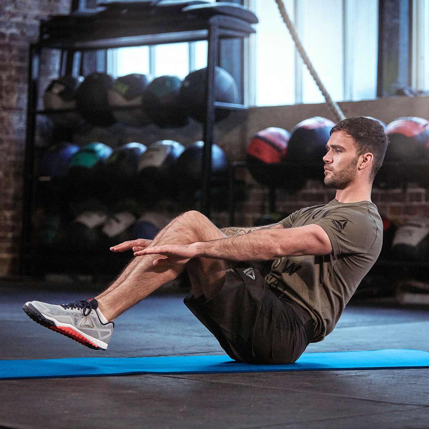 Reebok Training Mat - Blue 7mm