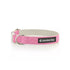 Natural Hemp & Cotton Dog Collar Pretty Pink MEDIUM