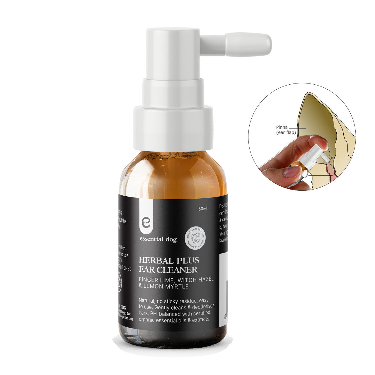 Herbal Plus Dog Ear Cleaner Witch Hazel, Aloe & Lemon Myrtle