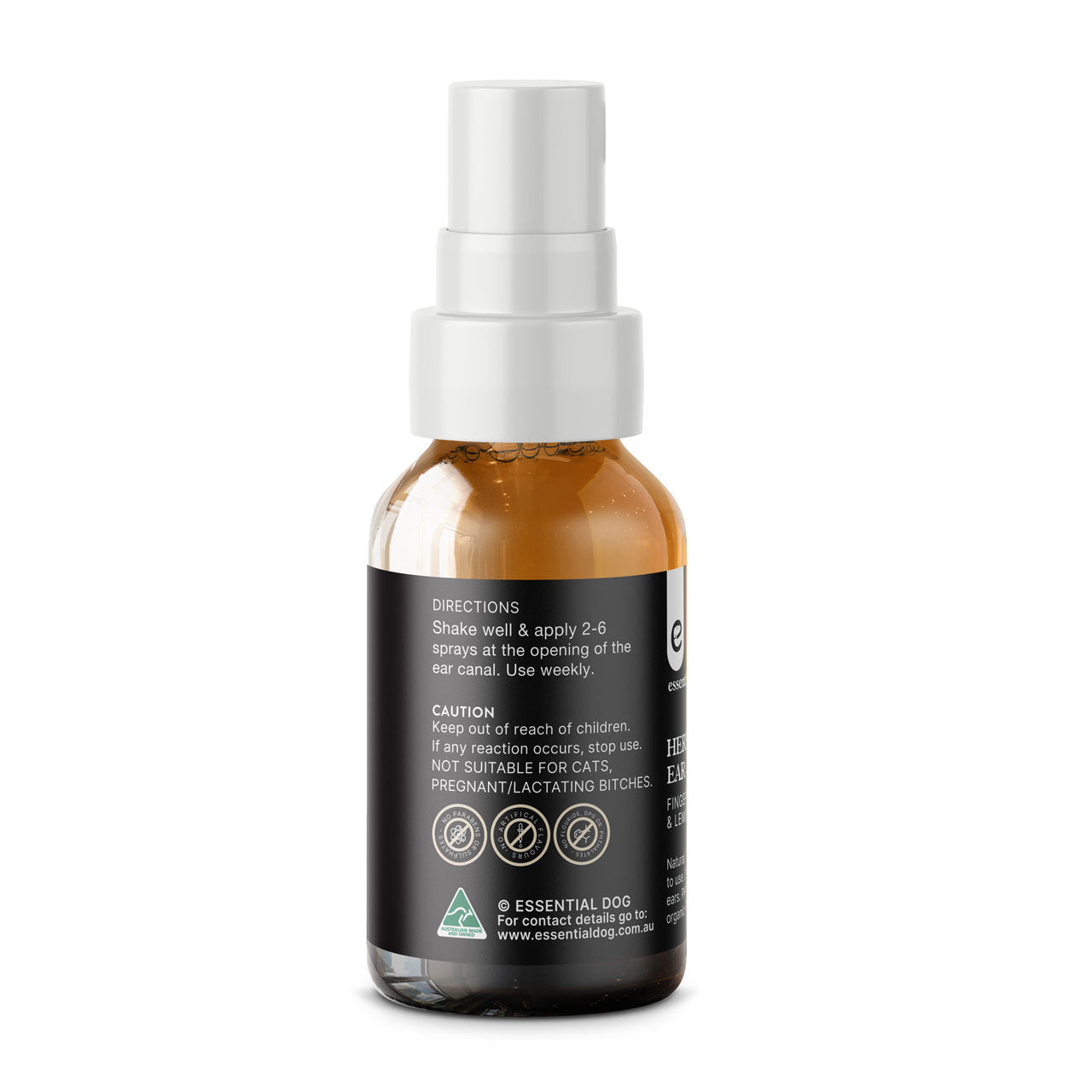Herbal Plus Dog Ear Cleaner Witch Hazel, Aloe & Lemon Myrtle