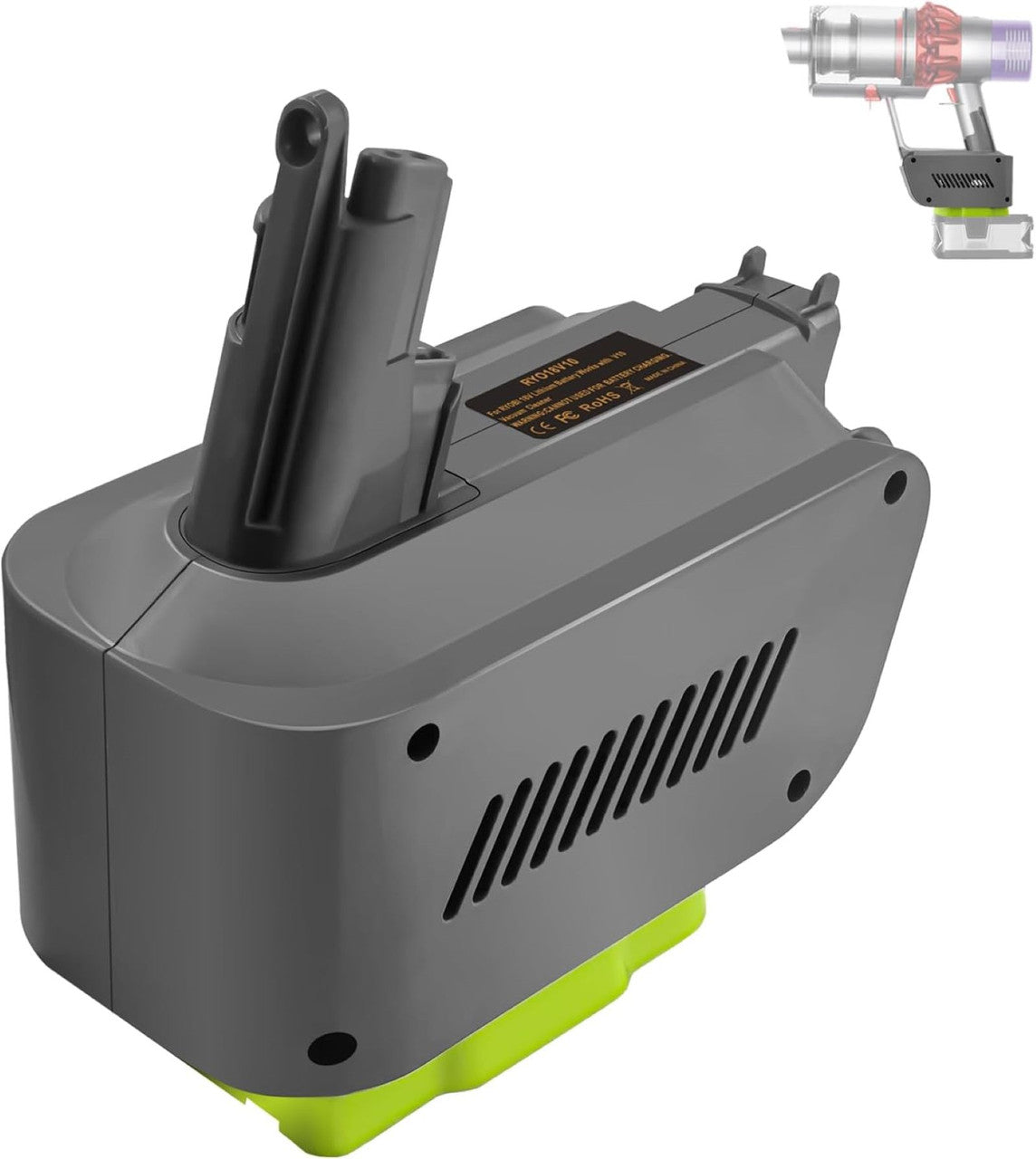 Ryobi Converter - Ryobi ONE+ 18V To Dyson V10 Battery Converter / Adapter