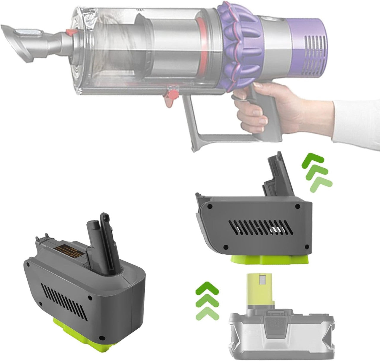 Ryobi Converter - Ryobi ONE+ 18V To Dyson V10 Battery Converter / Adapter