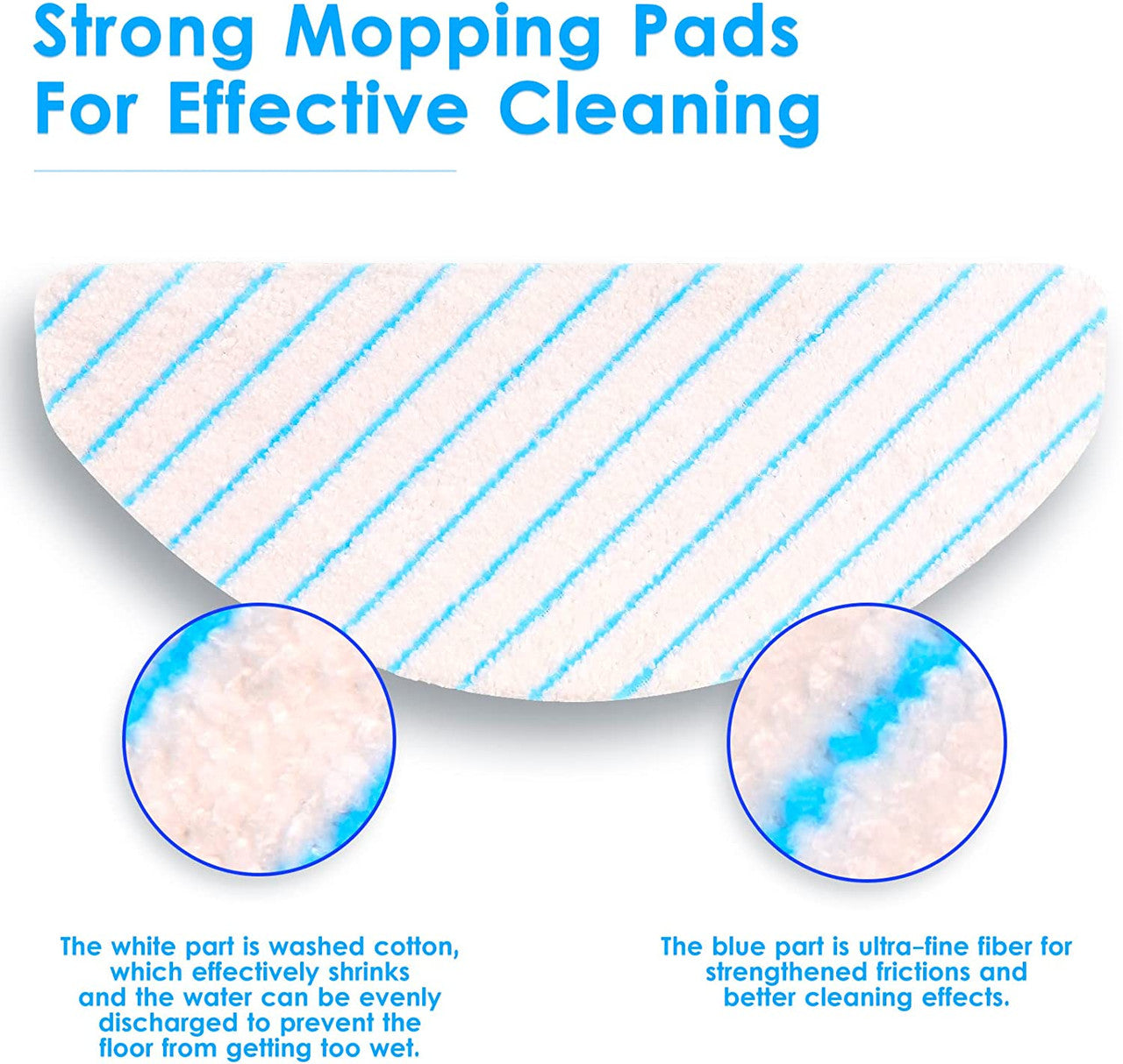 10 X Mopping pads for Ecovacs Deebot T9/T9+/N8 PRO/N8 PRO+/N8/N8+/NEO/T8/T8+/T8 AIVI/X1 PLUS/T10 PLUS