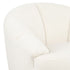 Arm Chair Beige Fabric 360 Degree Swivel