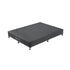 Mattress Base Ensemble King Size Solid Wooden Slat in Black with Removable Cover