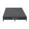 Mattress Base Ensemble Queen Size Solid Wooden Slat in Charcoal with Removable Cover