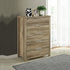 4 Pieces Bedroom Suite Natural Wood Like MDF Structure King Size Oak Colour Bed, Bedside Table & Tallboy