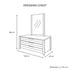 5 Pieces Bedroom Suite Natural Wood Like MDF Structure Double Size Oak Colour Bed, Bedside Table, Tallboy & Dresser