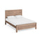 4 Pieces Bedroom Suite in Solid Wood Veneered Acacia Construction Timber Slat Queen Size Oak Colour Bed, Bedside Table & Dresser