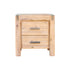 4 Pieces Bedroom Suite in Solid Wood Veneered Acacia Construction Timber Slat Queen Size Oak Colour Bed, Bedside Table & Dresser