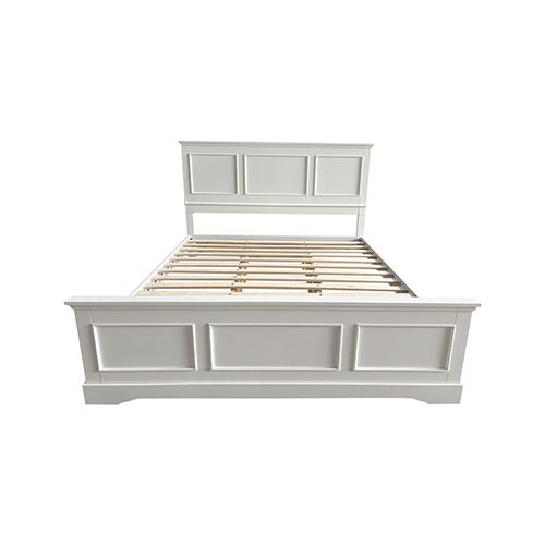 4 Pcs Bedroom Suite Solid MDF King White
