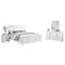 4 Pcs Bedroom Suite Solid MDF Queen White
