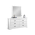 4 Pcs Bedroom Suite Solid MDF Queen White