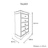 Bedroom Suite Solid MDF Queen White