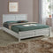 Queen Oak Wood Look Bed Frame MDF with Bentwood Slats & Sturdy Design