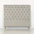 Bed Head Double Size French Provincial Headboard Upholsterd Fabric Beige