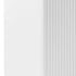 Buffet Ceramic Table Top MDF Cabinet Storage Stainless Steel In White