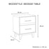 Bedside Table 2 drawers Night Stand Solid Wood Storage Light Brown Colour