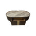 Coffee Table MDF Board Melamine Interior Ample Storage in Dark Walnut colour