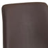6X Dining Chair Leather Red Brown Colour