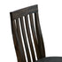 2x Wooden Frame Leatherette in Solid Wood Acacia & Veneer Dining Chairs in Chocolate Colour