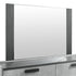 Tallboy with 5 Storage Drawers MDF Combination of Black & Cement Colour