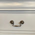 Dressing Chest with 6 Storage Drawers in Solid Wooden Mirror Metal Handles Grey Colour