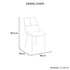 Dining Set Sintered Stone Table Faux Leather chairs