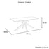 Dining Set Sintered Stone Table with PU Leather chairs