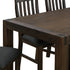 Dining Table 210cm Large Size with Solid Acacia Wooden Base in Chocolate Colour