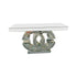 Hall Table MDF & Mirror & Crushed Acrylic Diamonds Silver Colour