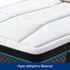 Queen Mattress in Coolmax Memory Foam 6 Zone Pocket Coil Soft Firmness