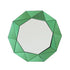 Wall Mirror MDF Silver Mirror & Green Frame Trigonometrical Shape MRR-04